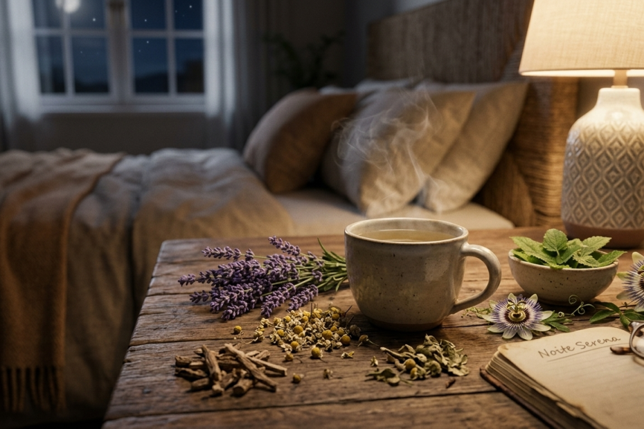 7 chás que ajudam a dormir melhor naturalmente com ervas calmantes