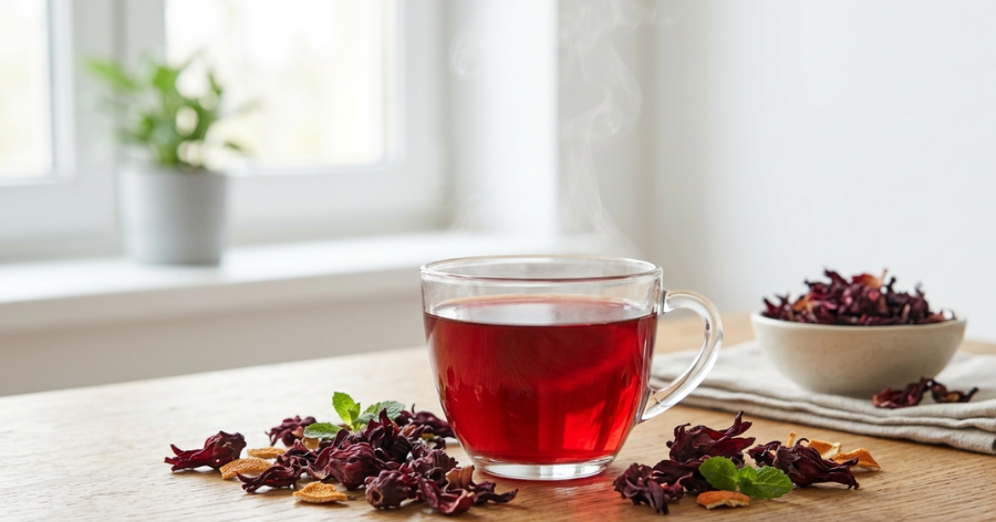 benefícios do chá de hibisco para saúde