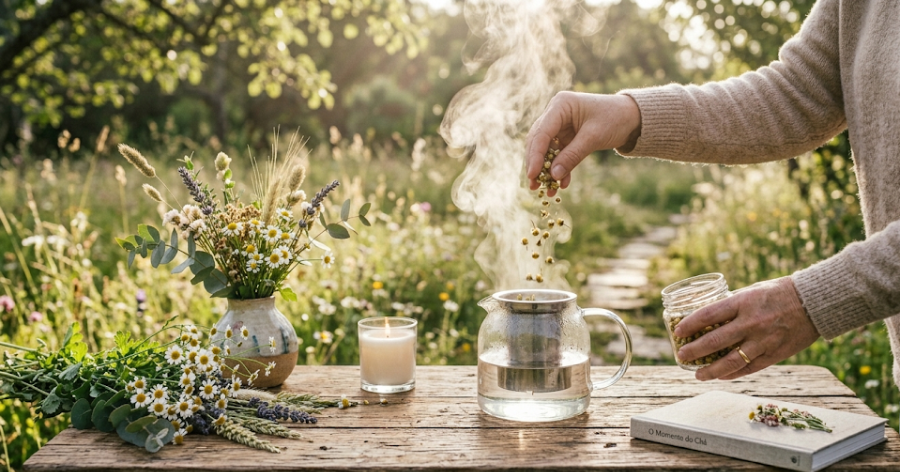 preparo correto do chá de camomila