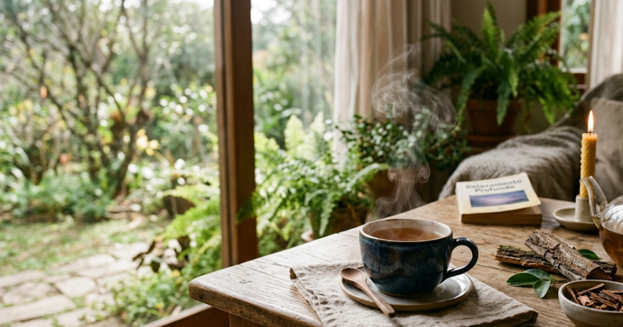 chá de mulungu preparado corretamente em xícara